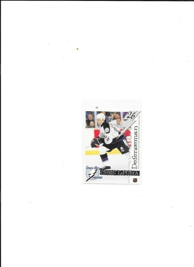 1995-96 Tampa Bay TeamIssue #26 Chris Lipuma gooni