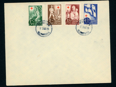 FDC 1945 Punainen Risti ( PR )