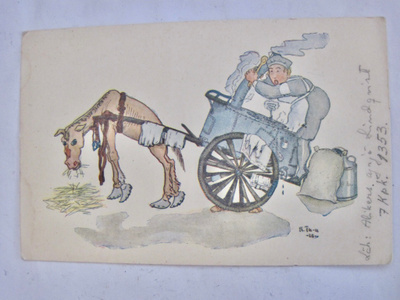 VANHA PostiKortti Lotta Svärd 1929 Sign. K.Th-n Kulk 1941