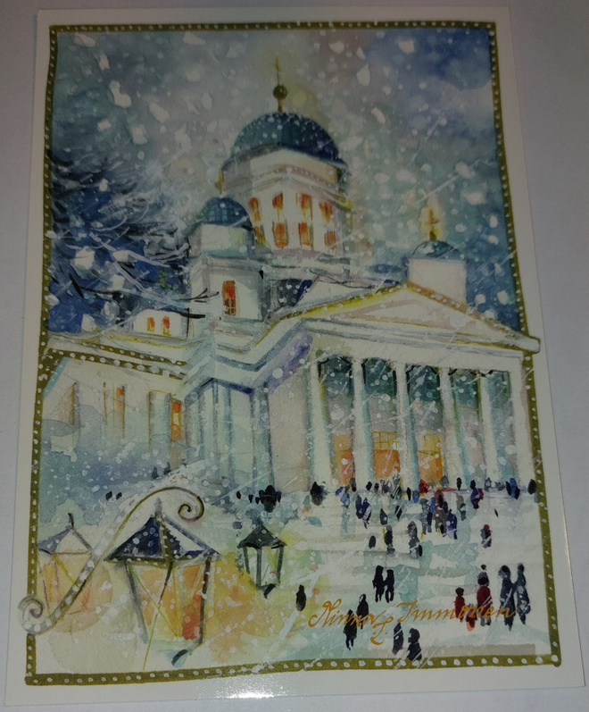 Minna Immosen joulukortti