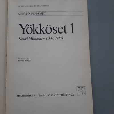 kirja Suomen perhoset Yökköset 1 Mikkola-Jalas
