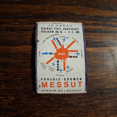 POHJOIS-SUOMEN MESSUT TULITIKKUETIKETTI
