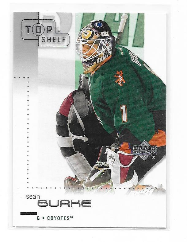 2002-03 UD Top Self #68 Sean Burke Phoenix Coyotes MV