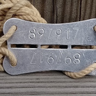 Sotaaikainen Levy. Alkuperäinen nauha. Halkaisija - 58mm - pikkukuva 1