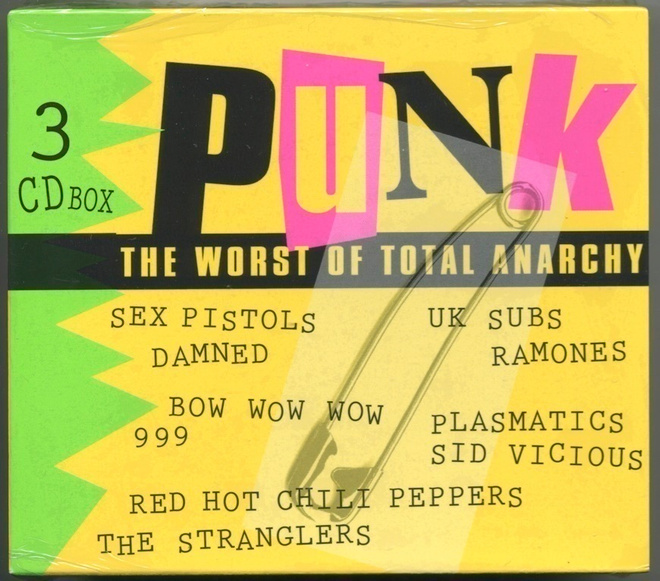 PUNK: THE WORST OF TOTAL ANARCHY – UUSI! - 3-CD BOX 1996