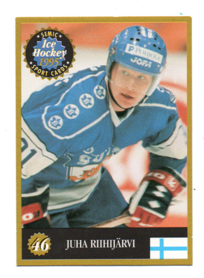 Jääkiekko ICE HOCKEY 1995 n:o 46 JUHA RIIHIJÄRVI.