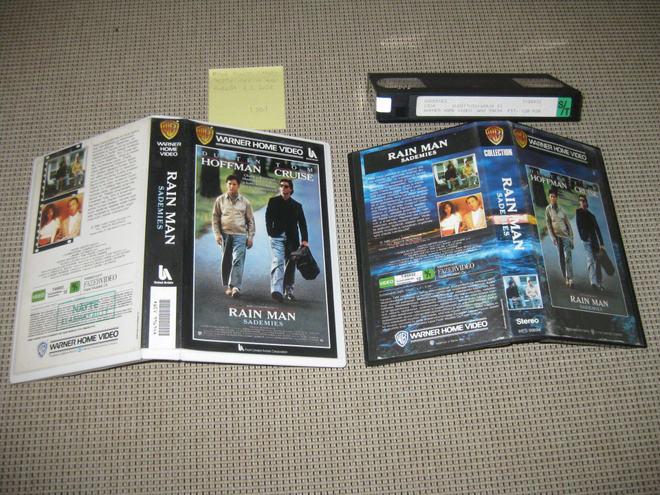 Rain Man -Sademies-VHS (Warner Home Video, Tom Cruise, 1988)
