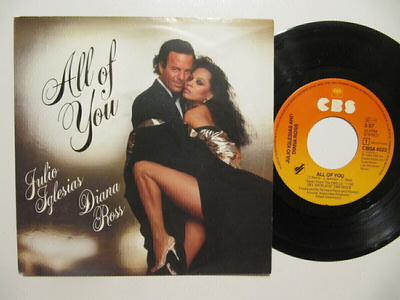 Julio Iglesias & Diana Ross All Of You 7" sinkku