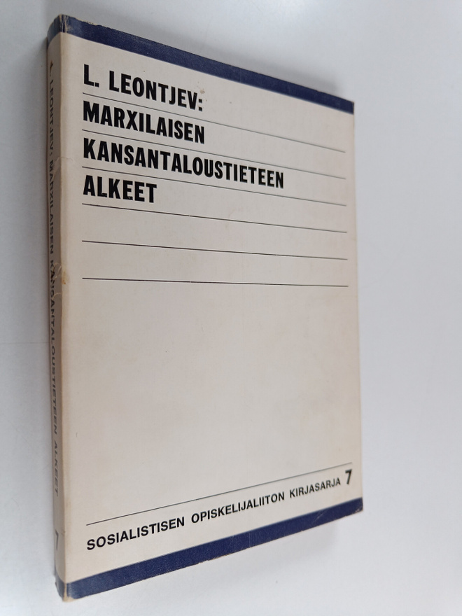 L. Leontjev : Marxilaisen kansantaloustieteen alkeet