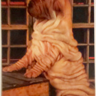 "Kiinalainen Shar pei"-KULKEMATON POSTIKORTTI - pikkukuva 1