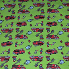 Trikookangas: Paloauto / Palomies -kuosi (50x160 cm) - pikkukuva 1