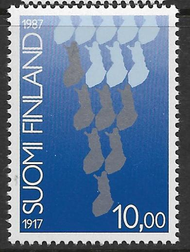 Suomen itsenäisyys 70v 10mk 1987 (LAPE 1027) **