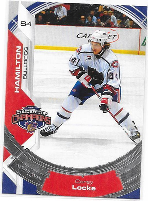 2007-08 Hamilton Bulldogs #27 Corey Locke ex- TPS farmi