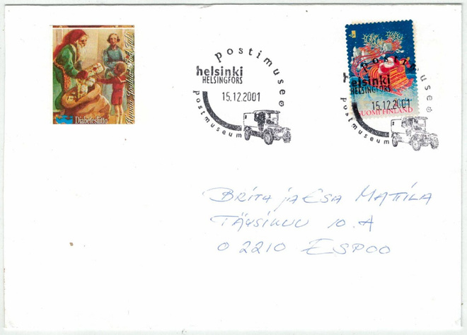 2001 joulupukki kirje