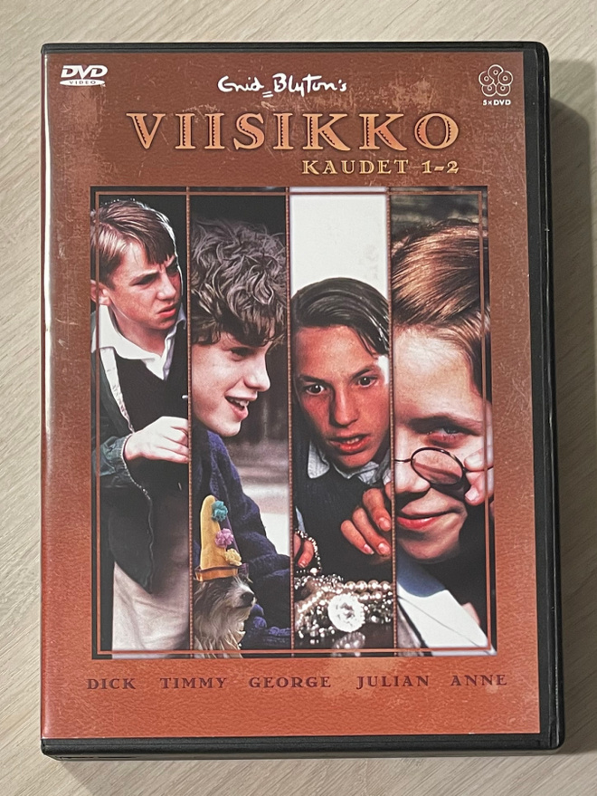 Enid Blyton: VIISIKKO (1995-1997) koko TV-sarja (5DVD)