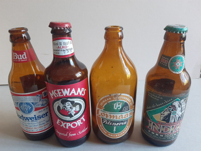 Olut pullot.