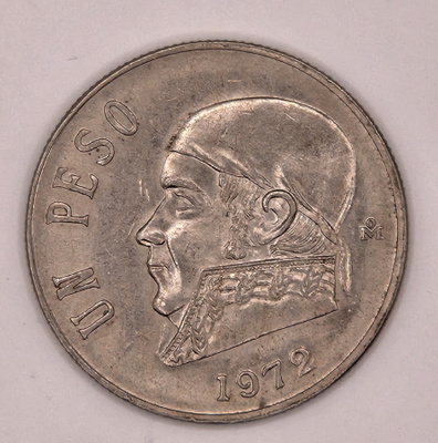 Meksiko 1 Peson metalliraha 1972