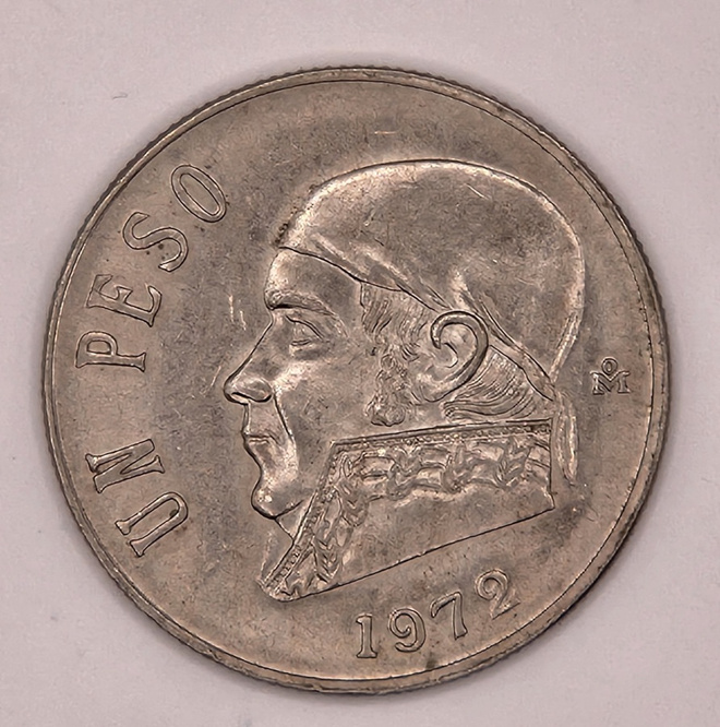 Meksiko 1 Peson metalliraha 1972