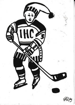 Jääkiekko, IHC, Pelaaja,  piirros. , e256