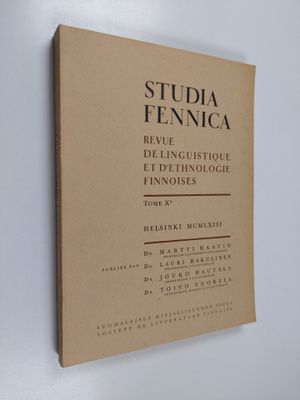 Studia Fennica 10