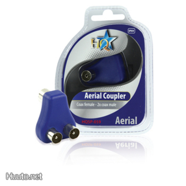 HQ Videoadapteri antenni naaras - 2x antenni uros *UUSI*