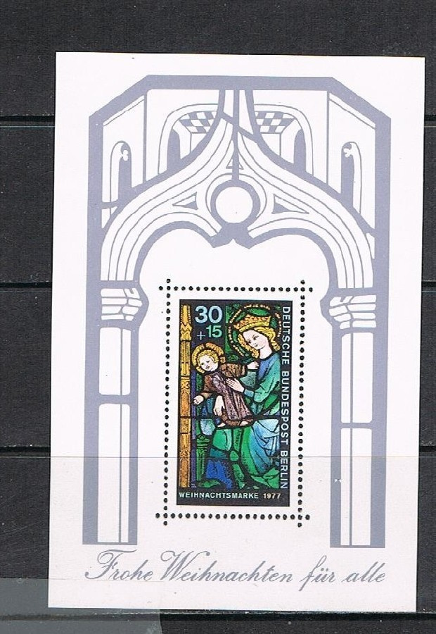 L-Saksa Berlin1977 - Joulu Christmas ++ blokki