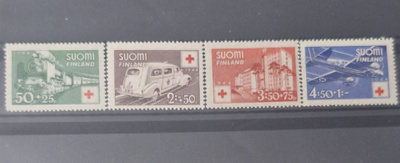 1944 PUNAINEN RISTI SARJA **, LAPE 278-281
