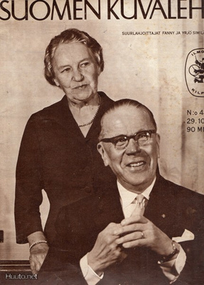 Suomen kuvalehti n:o 44 1960 Kann. Fanny ja Yrjö Similä.