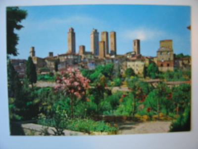 San Gimignano aiheinen postikortti