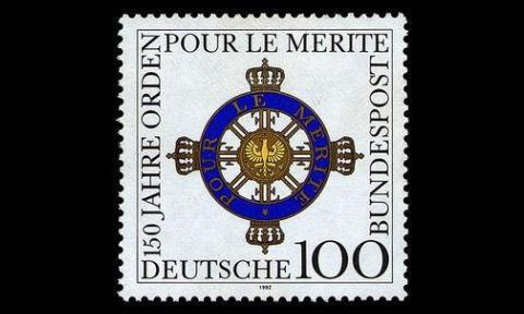 Saksa 1613 ** Pour le Mérite -ritarikunta 150v (1992)