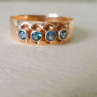 14K Kultasormus koko 19 Vintage - pikkukuva 1