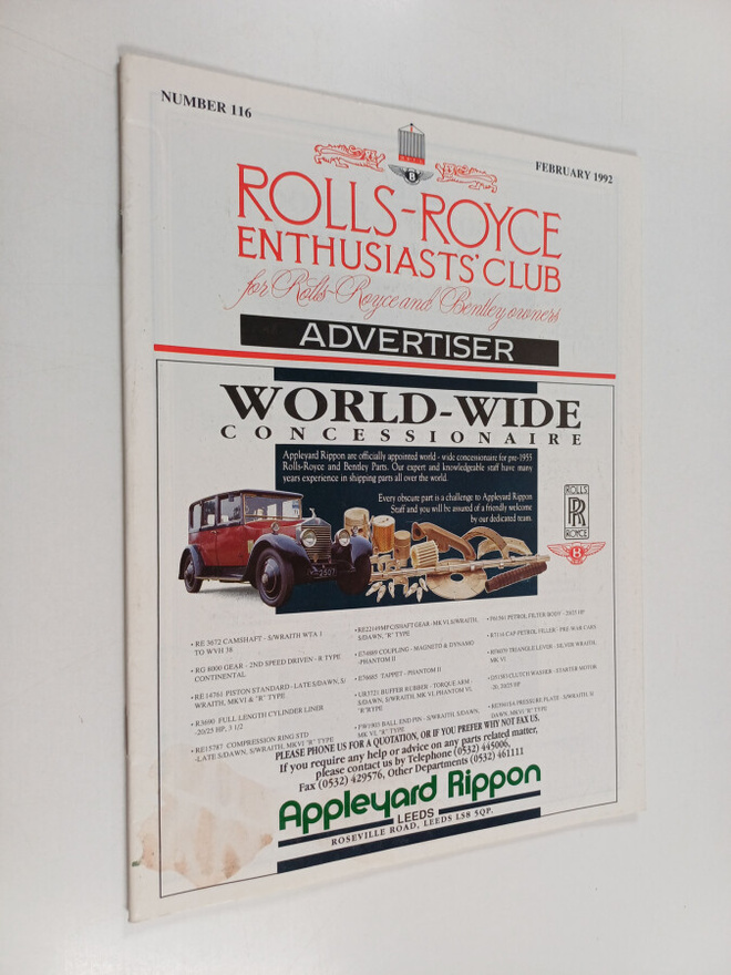 Rolls-Royce enthusiasts' club for Rolls-Royce and Bentley...