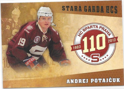 2013 Sparta Praha 110 #19 Andrei Potaichuk ex- Ässät