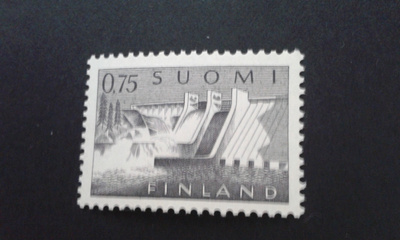 1963 yleismerkki pyhäkoski 0,75mk**
