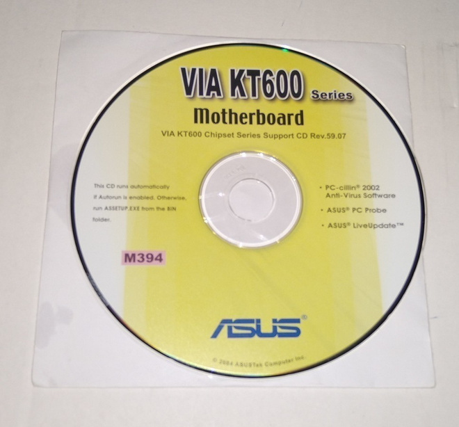 VIA KT 600 SERIES MOTHERBOARD CD M394