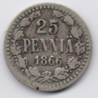 1866 25 penniä tyyppim 1.1 - pikkukuva 1