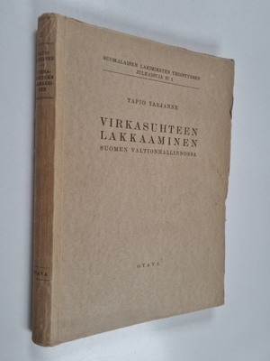 Tapio Tarjanne : Virkasuhteen lakkaaminen Suomen valtionh...