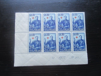 Punainen Risti 3,5mk+35p 1938 kahdeksilo numerolla **