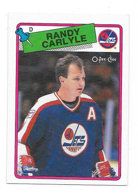 1988-89 OPC #204 Randy Carlyle Winnipeg Jets