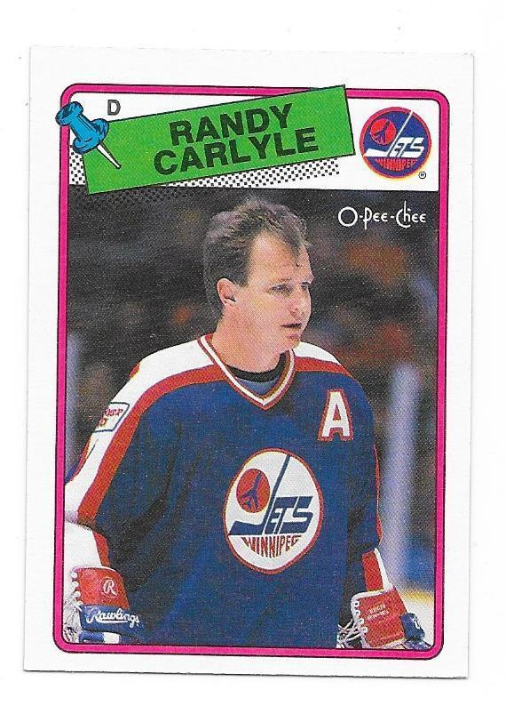 1988-89 OPC #204 Randy Carlyle Winnipeg Jets