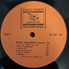 DIZZIE GILLESPIE : VOLUME III LP - pikkukuva 3