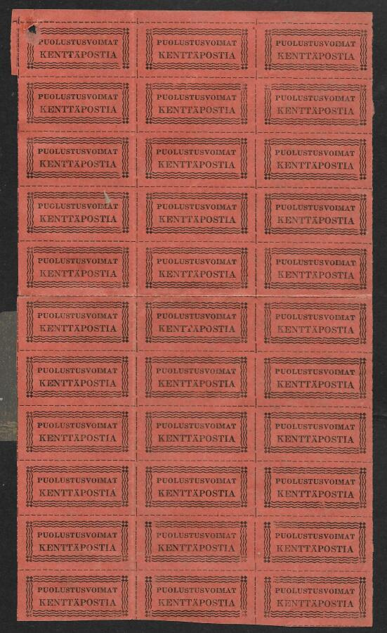 Kenttäposti 1941 (LAPE 33xKP1) ** arkinosa