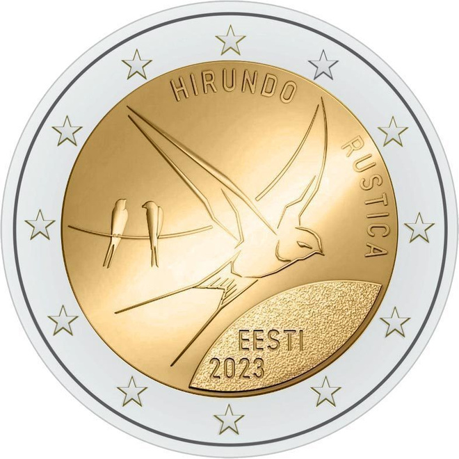 ** VIRO 2€ 2023 Haarapääsky pillerissä **