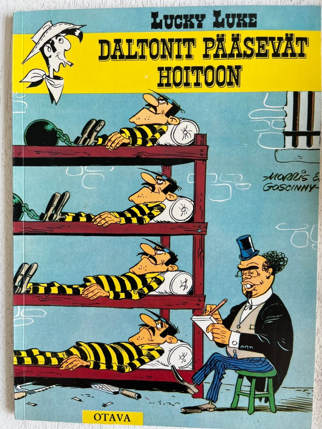 Lucky Luke: Daltonit pääsevät hoitoon, hieno 1.painos