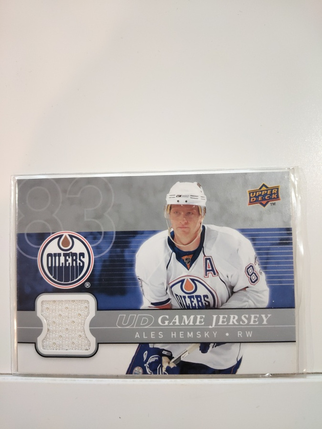 2008-09 Upper Deck - UD Game Jerseys #GJ-AH Ales Hemsky