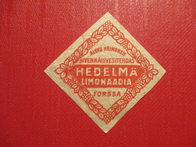 HEDELMÄ LIMONAADIA KIVENNÄISVESIT. A. HEINONEN FORSSA  (AB4)