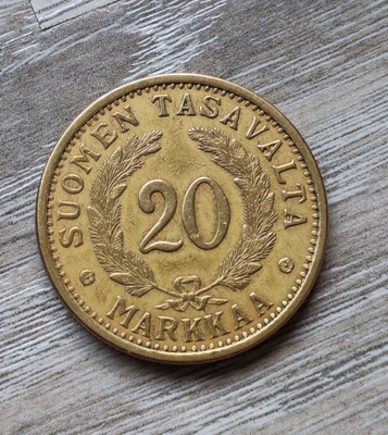 20 MARKKAA v.1935 alumiinipronssi