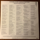 LEONARD COHEN:” Various Positions”, vinyyli lp - pikkukuva 2