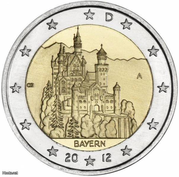 ** SAKSA 2€ 2012 Baijeri pillerissä **