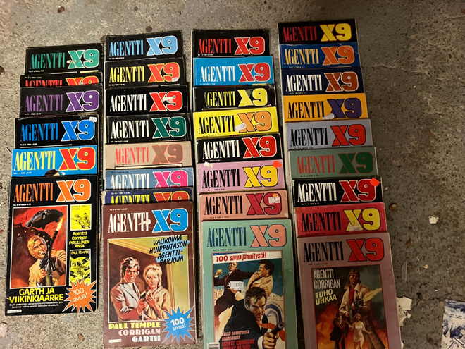 AGENTTI X9 1984-1989 31kpl